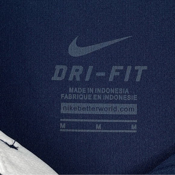 NWT Men’s Medium Nike Dri-Fit NSCAA‎ Blue & White Polo 0280 - Picture 5 of 7